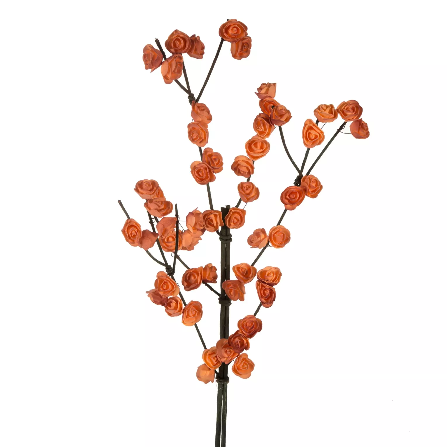 Kwiat sztuczny pomarańczowy z plastycznej pianki 86 cm