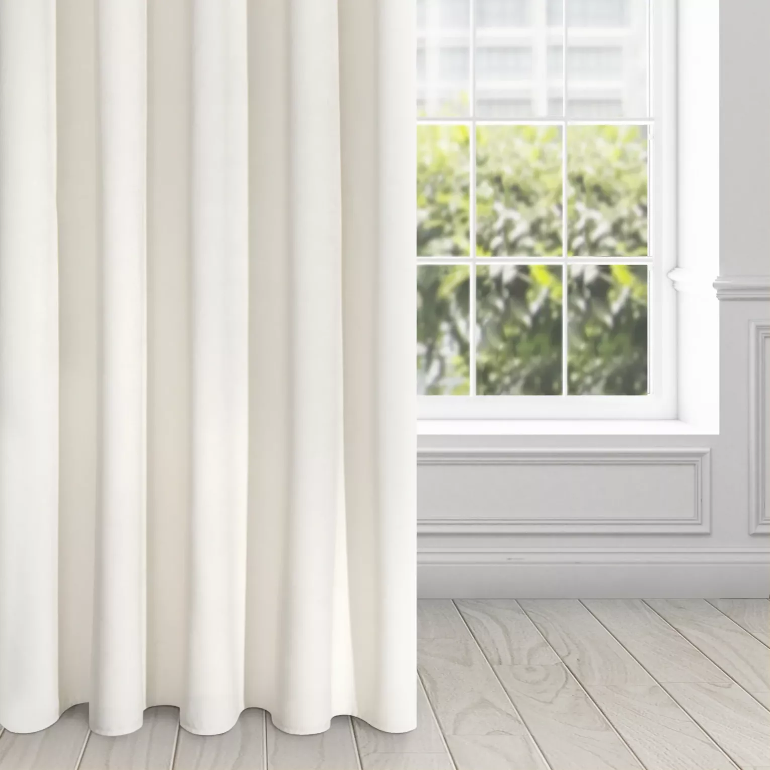 Zasłona kremowa z ekskluzywnego aksamitnego welwetu 290 g/m2 140x250 cm 10 szt. przelotek - RIA - Diva Line