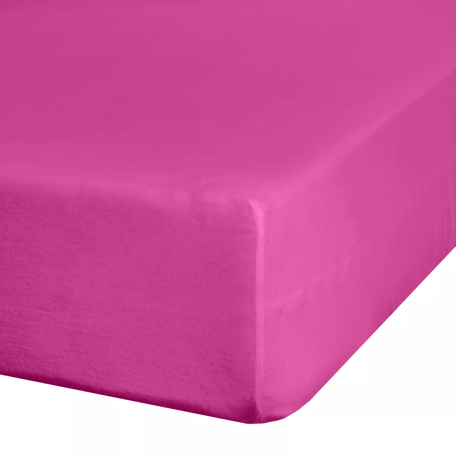 Prześcieradło jersey z gumką 180x200 cm z bawełny kolor amarantowy 140 g/m2 ADELA