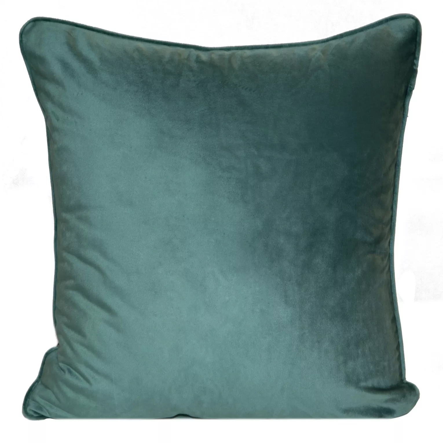 Poszewka na poduszkę 45x45 cm welwetowa kolor ciemnomiętowy z wypustką na brzegach SIBEL PIERRE CARDIN