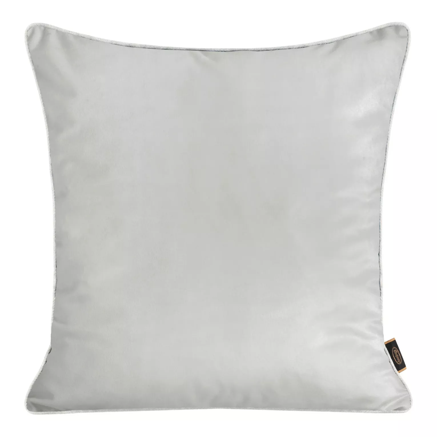 Poszewka na poduszkę 45x45 cm welwetowa kolor jasnopopielaty, dwustronna z wypustką na brzegach VELVET 57 Eurofirany Premium