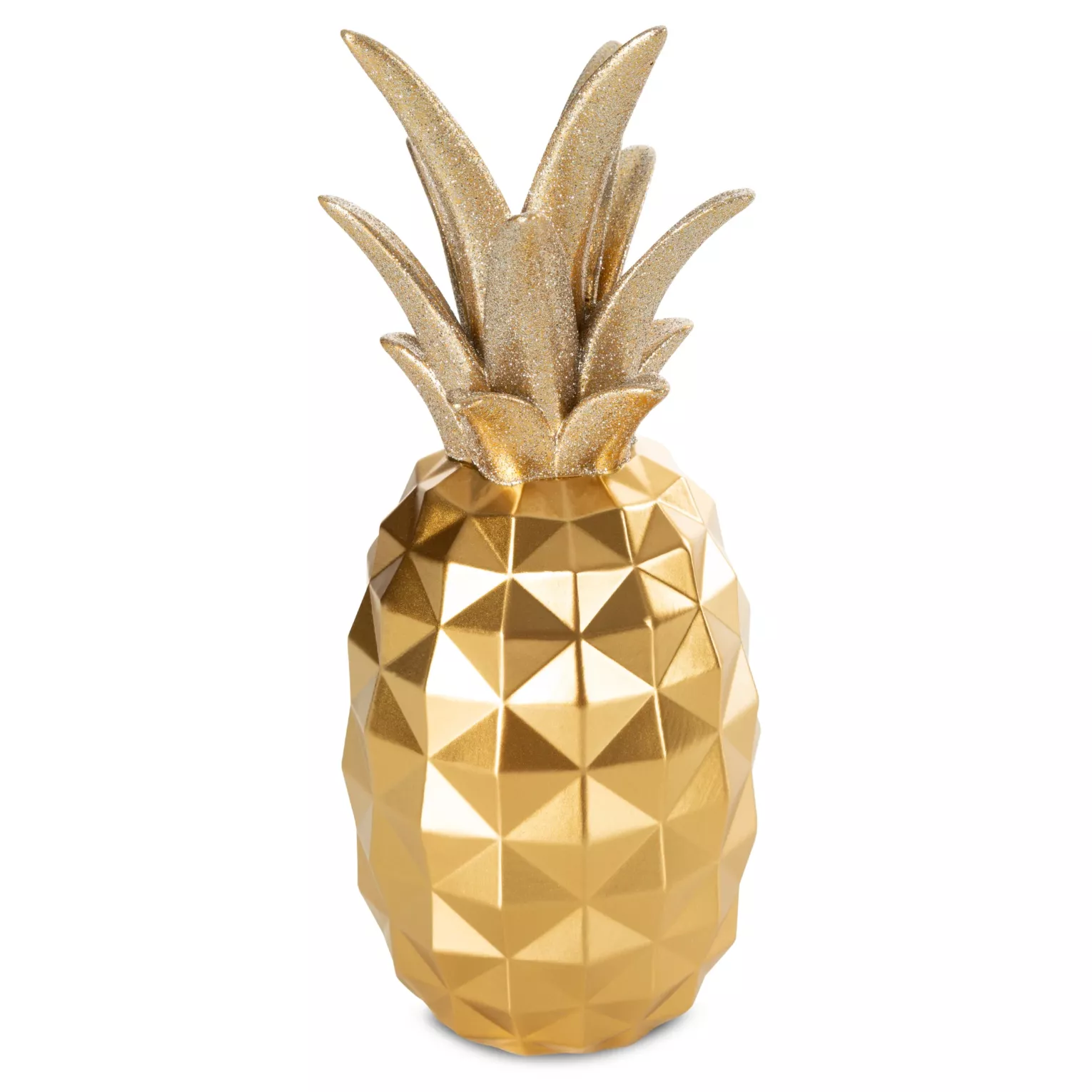 Figurka złota ananas średnica  10x25 cm ESTEL