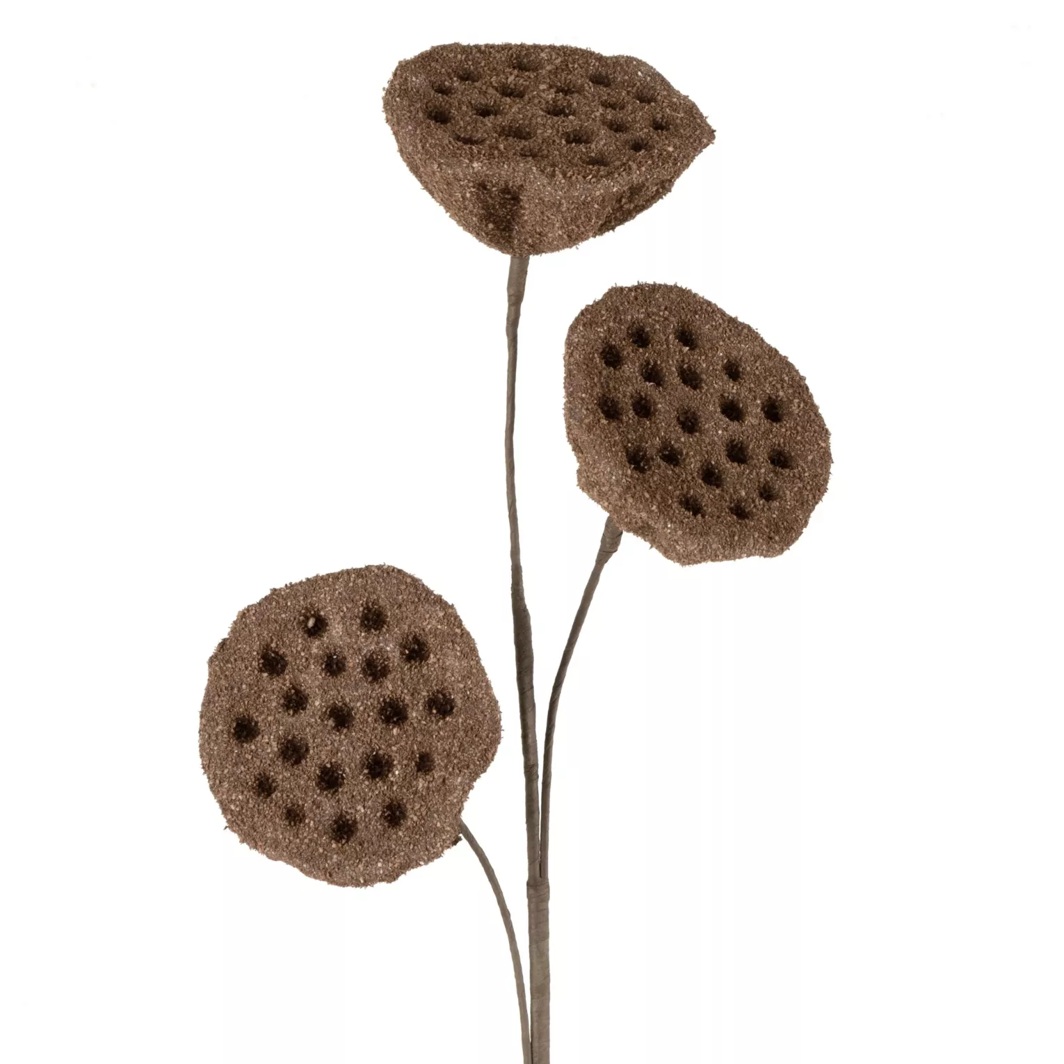 Kwiat sztuczny brązowy 63 cm