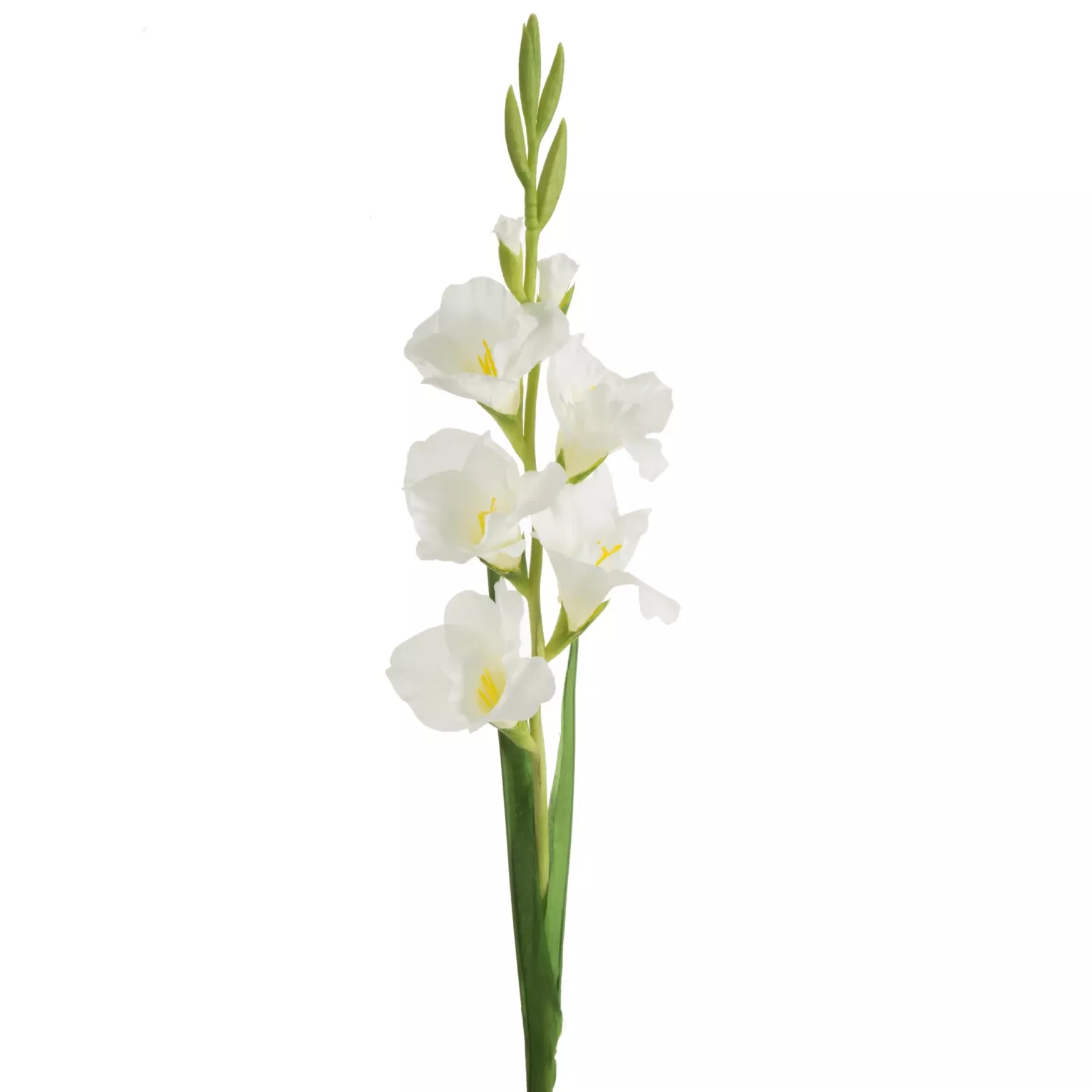 Kwiat sztuczny mieczyk kremowy 85 cm