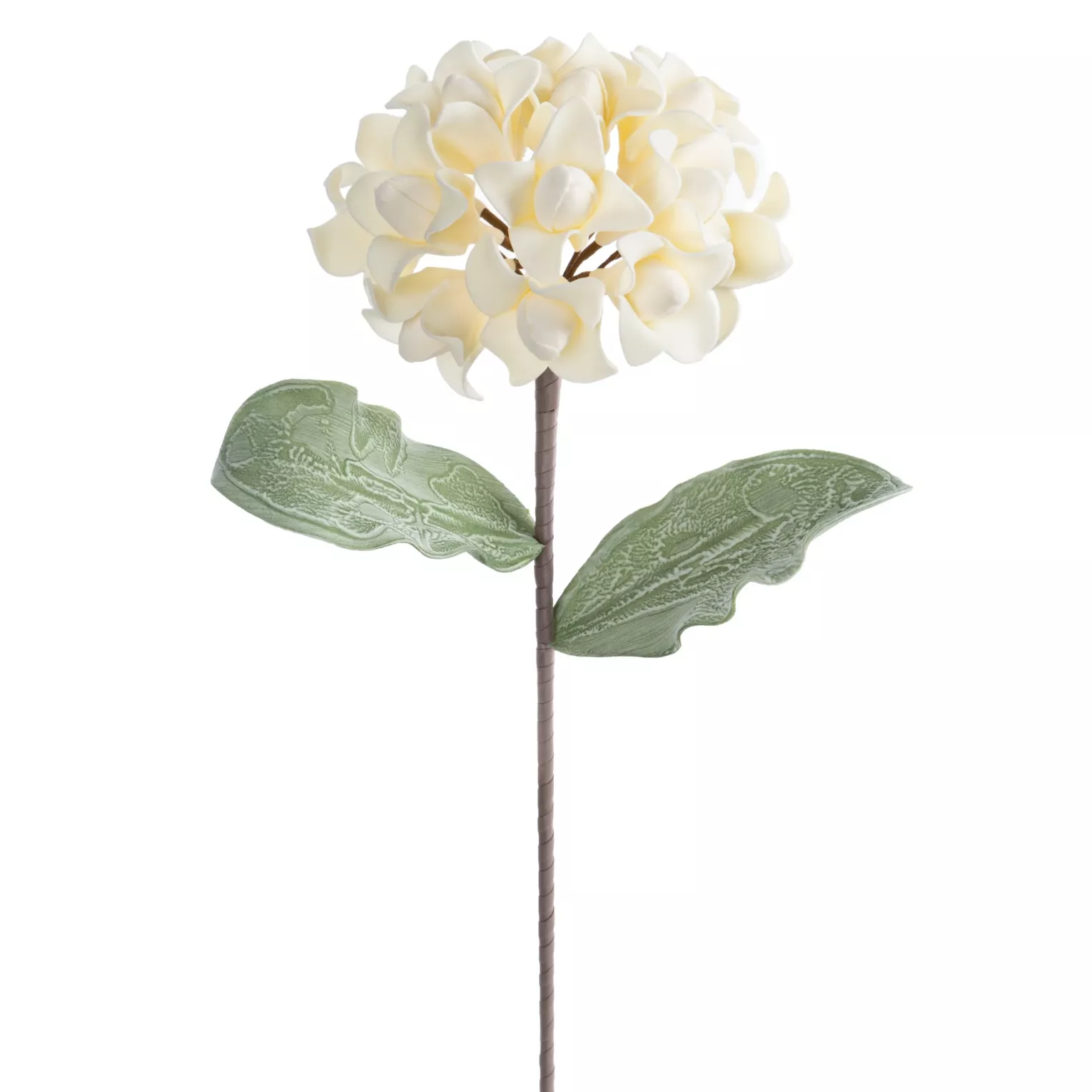 Kwiat sztuczny kremowy z plastycznej pianki foamiran 61 cm