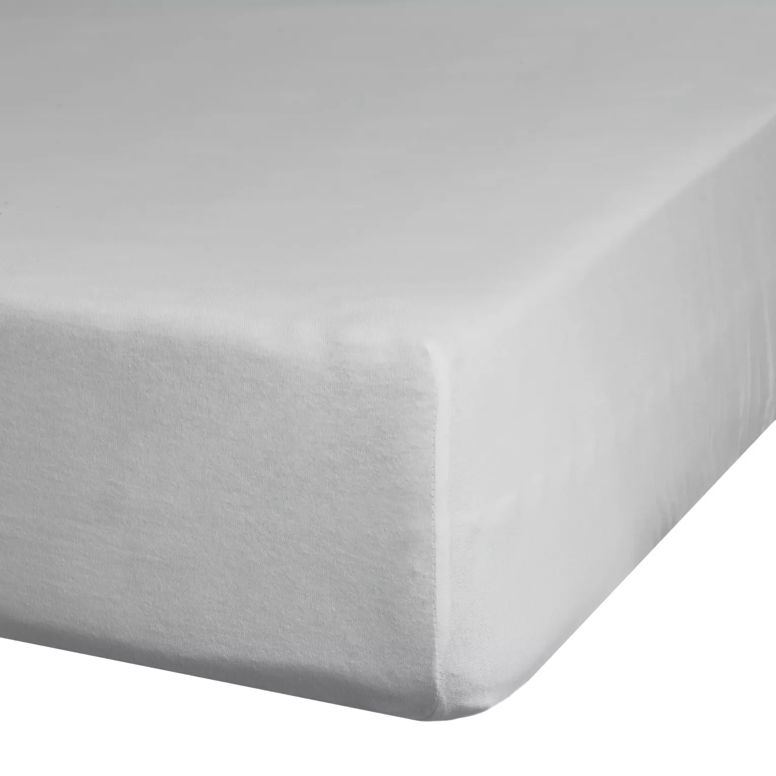 Prześcieradło jersey z gumką 180x200 cm z bawełny kolor jasnoszary 125 g/m2 Design 91