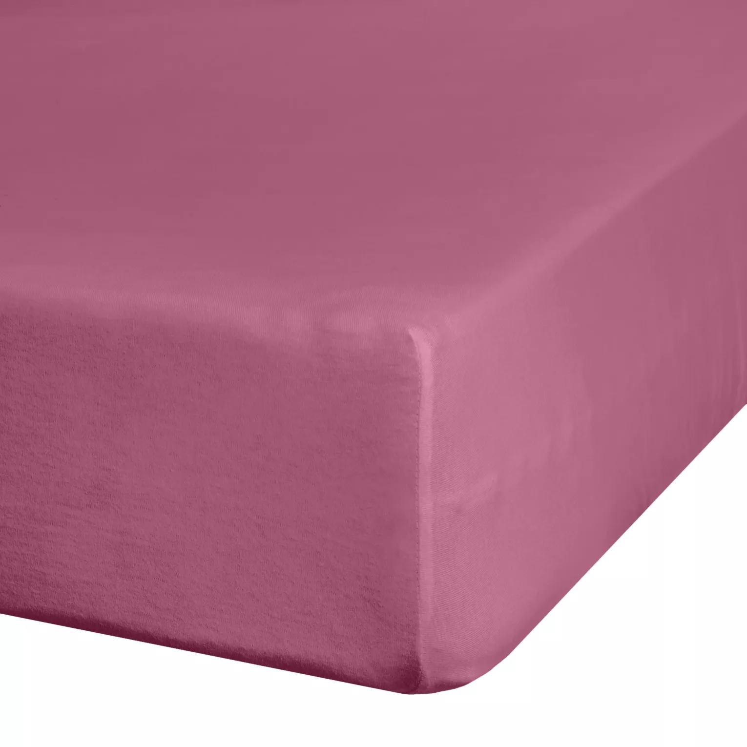 Prześcieradło jersey z gumką 140x200 cm z bawełny kolor różowy 140 g/m2 ADELA