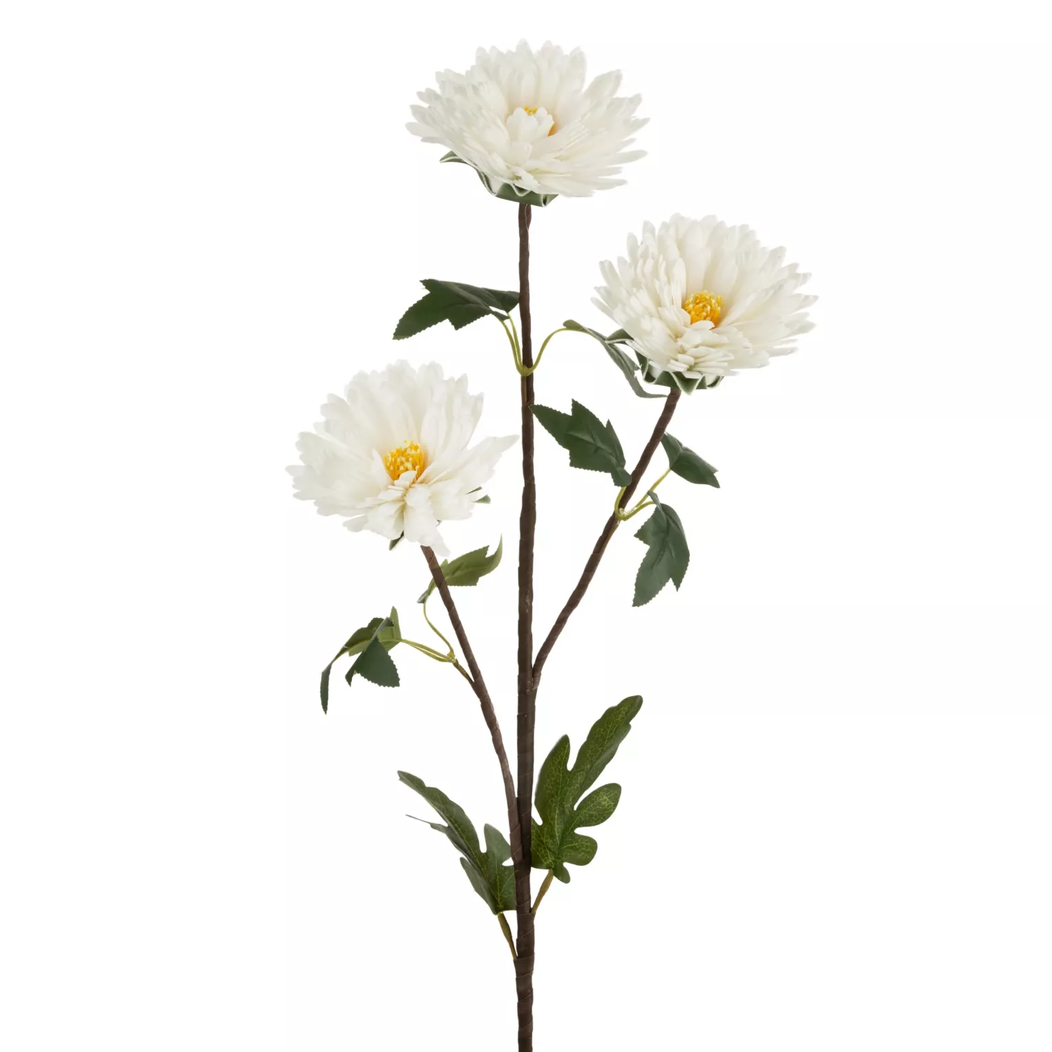 Kwiat sztuczny margaretka biała z plastycznej pianki foamiran 76 cm