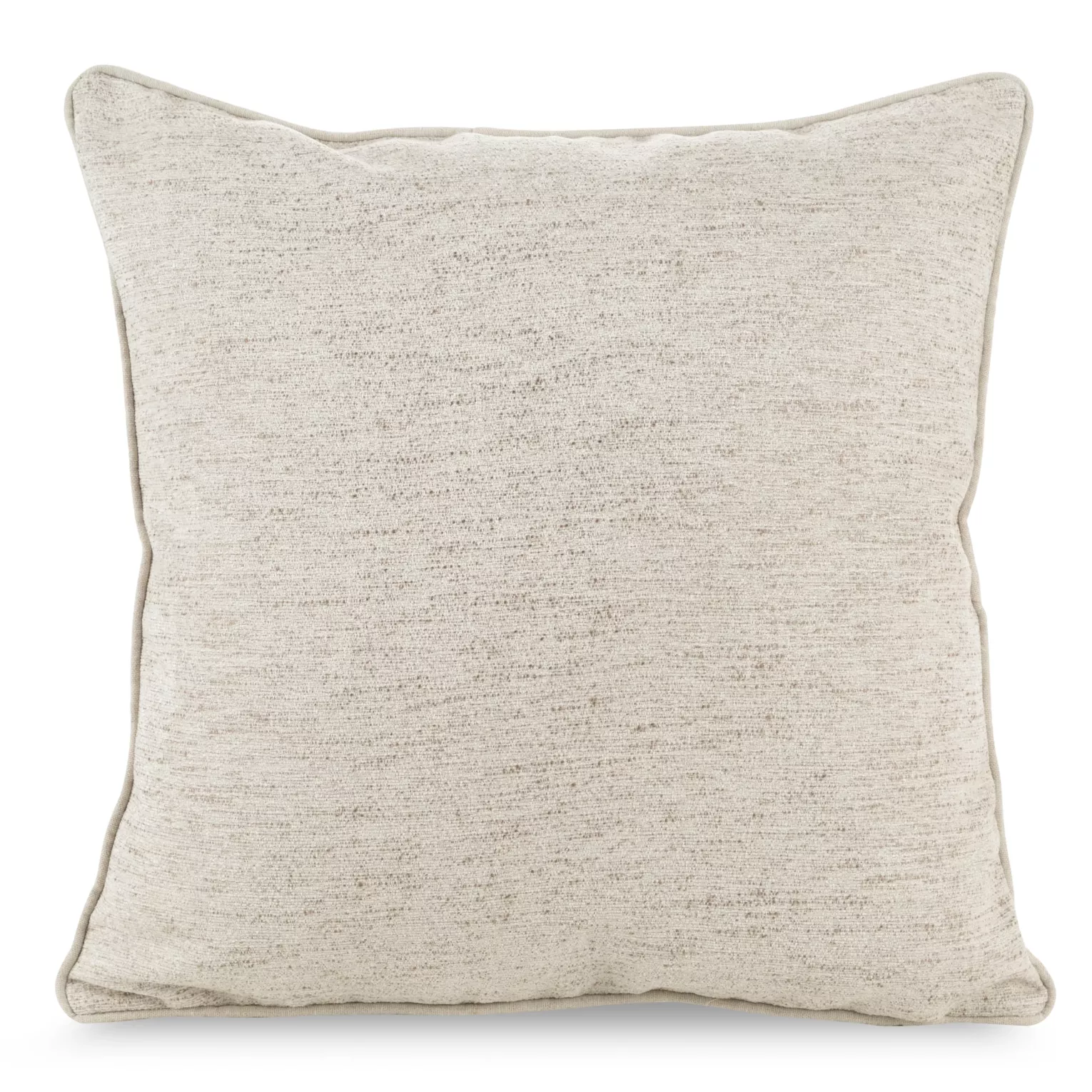 Poszewka na poduszkę 45x45 cm z szenilowego materiału kremowo, beżowa DEVI