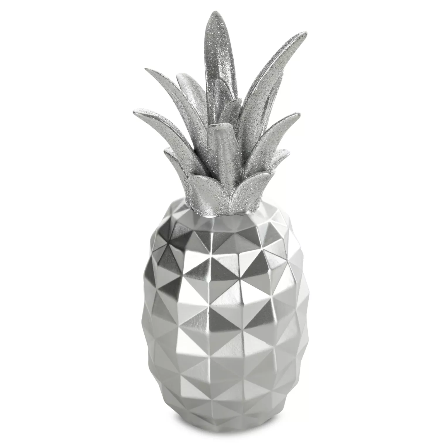 Figurka srebrna ananas średnica średnica 10x25 cm ESTEL