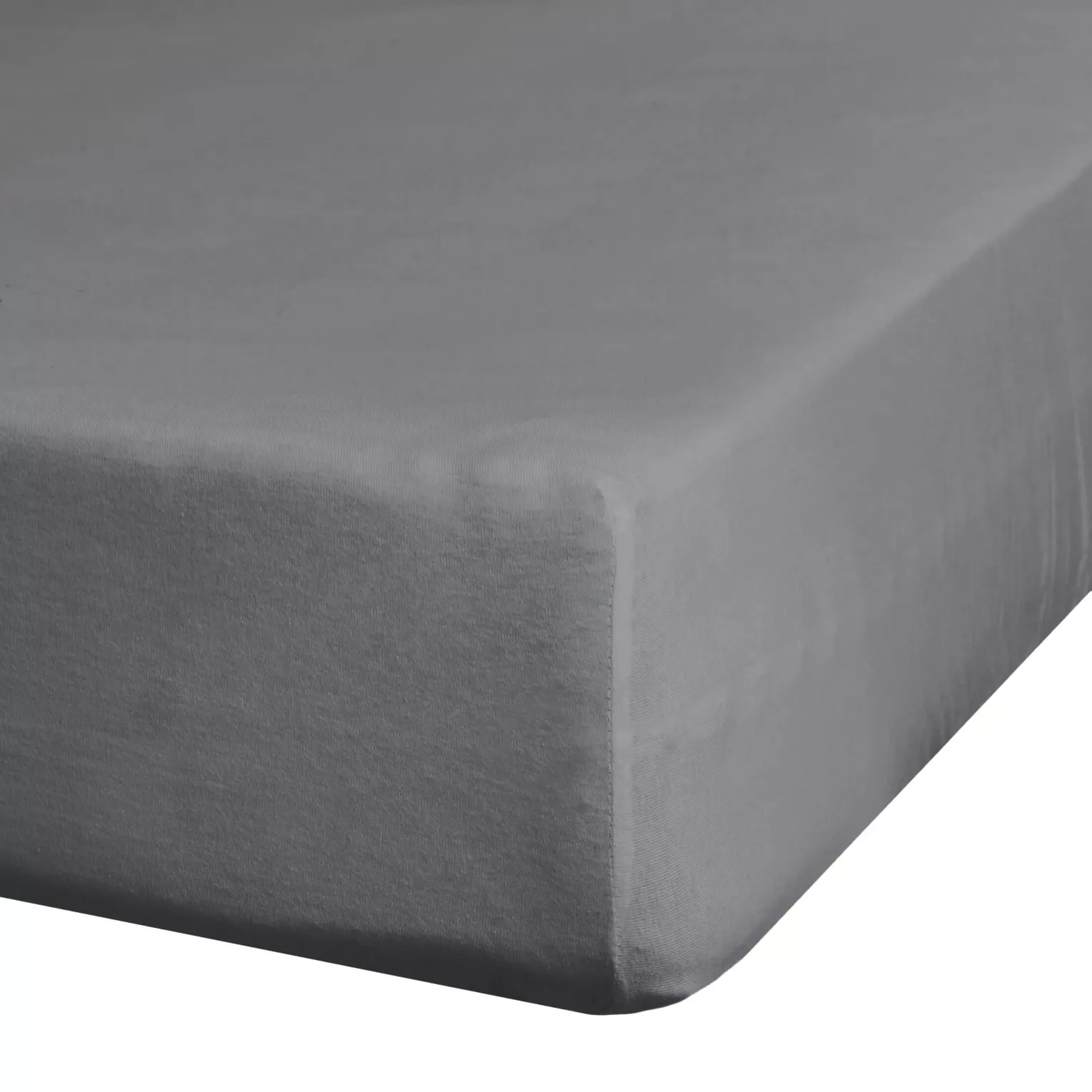 Prześcieradło jersey z gumką 240x220 cm z bawełny kolor stalowy 190 g/m2 Eurofirany Premium