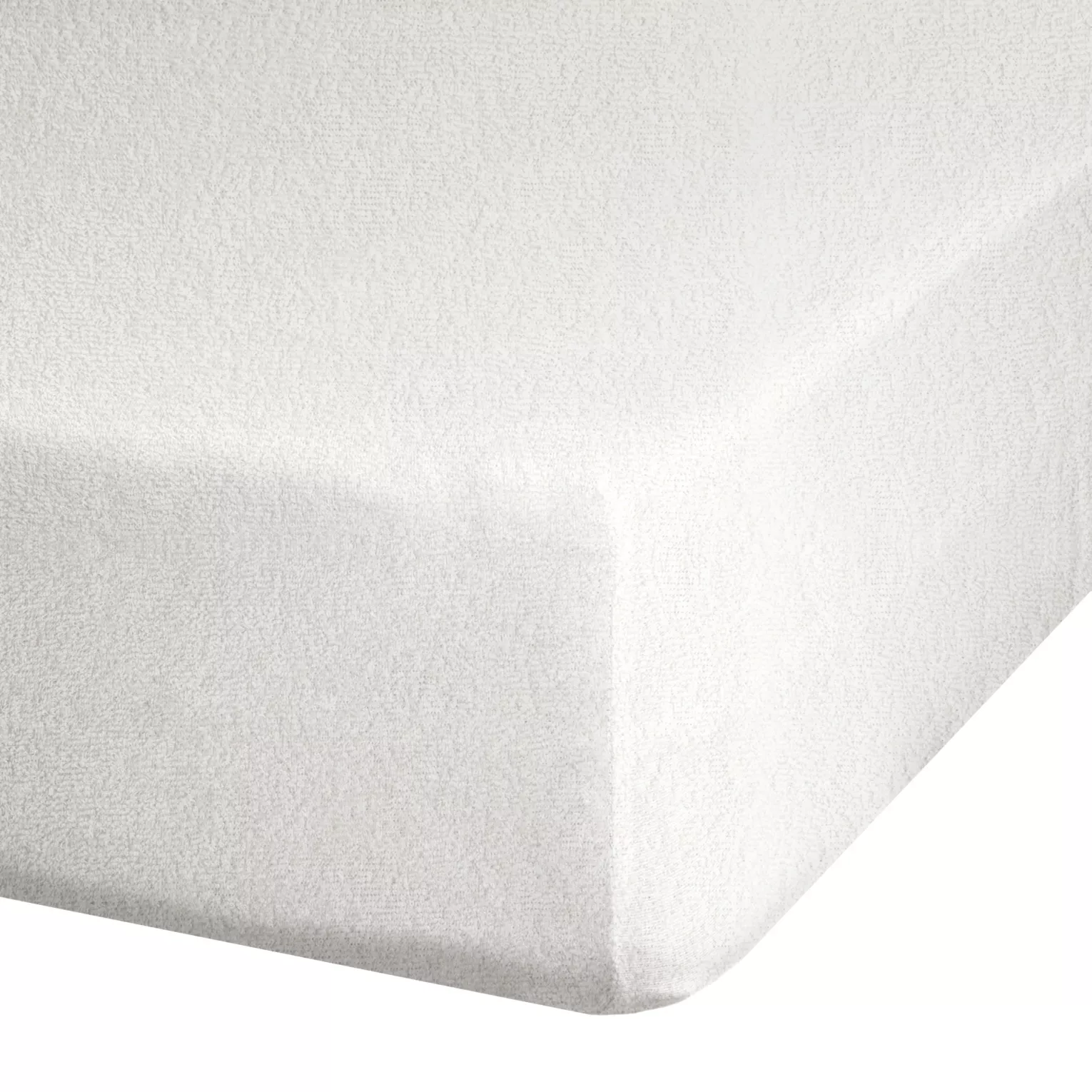 Prześcieradło frotte z gumką 180x200 cm z bawełny kolor kremowy 170 g/m2 Design 91
