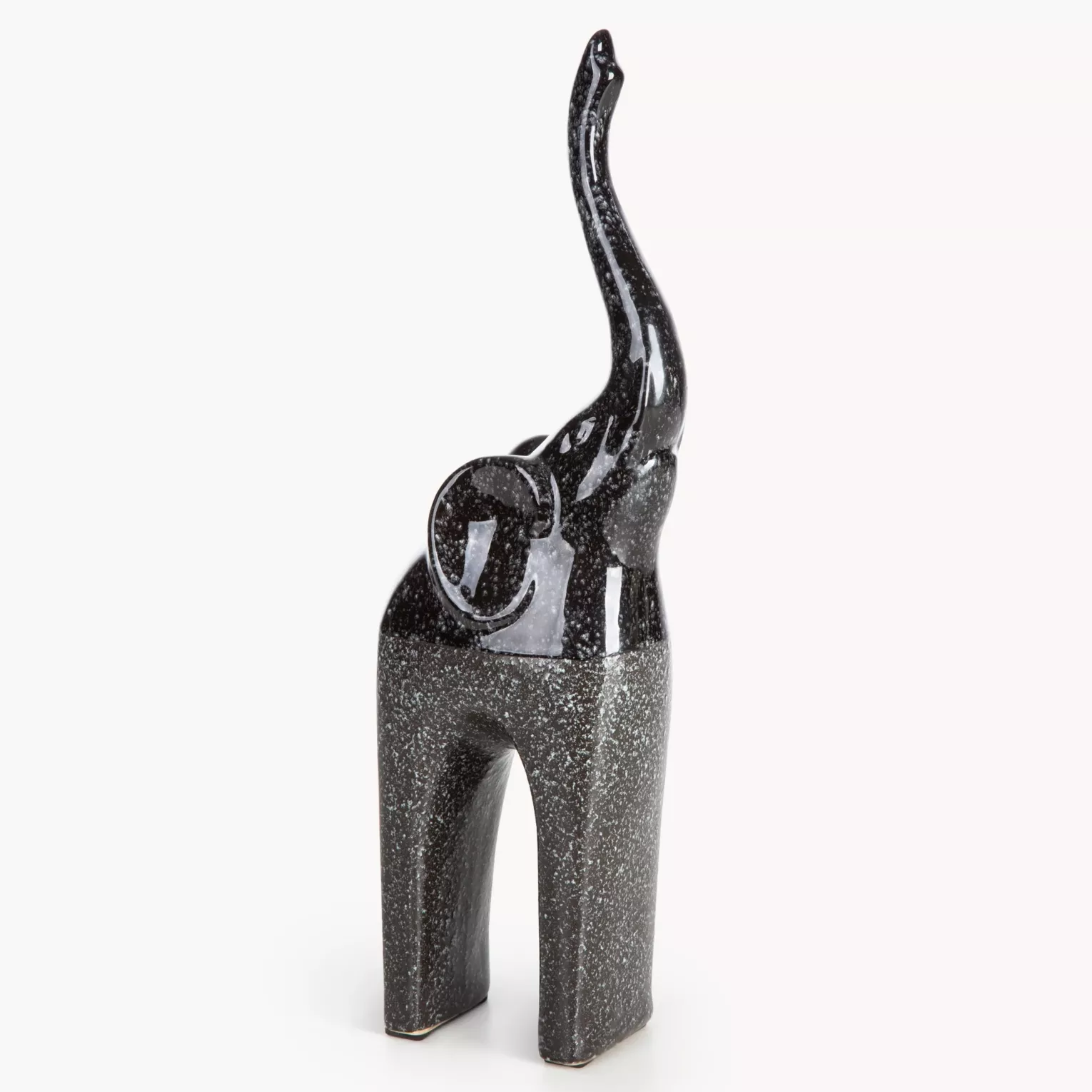 Figurka z glinki ceramicznej stalowa 12x7x35 cm  MANDI