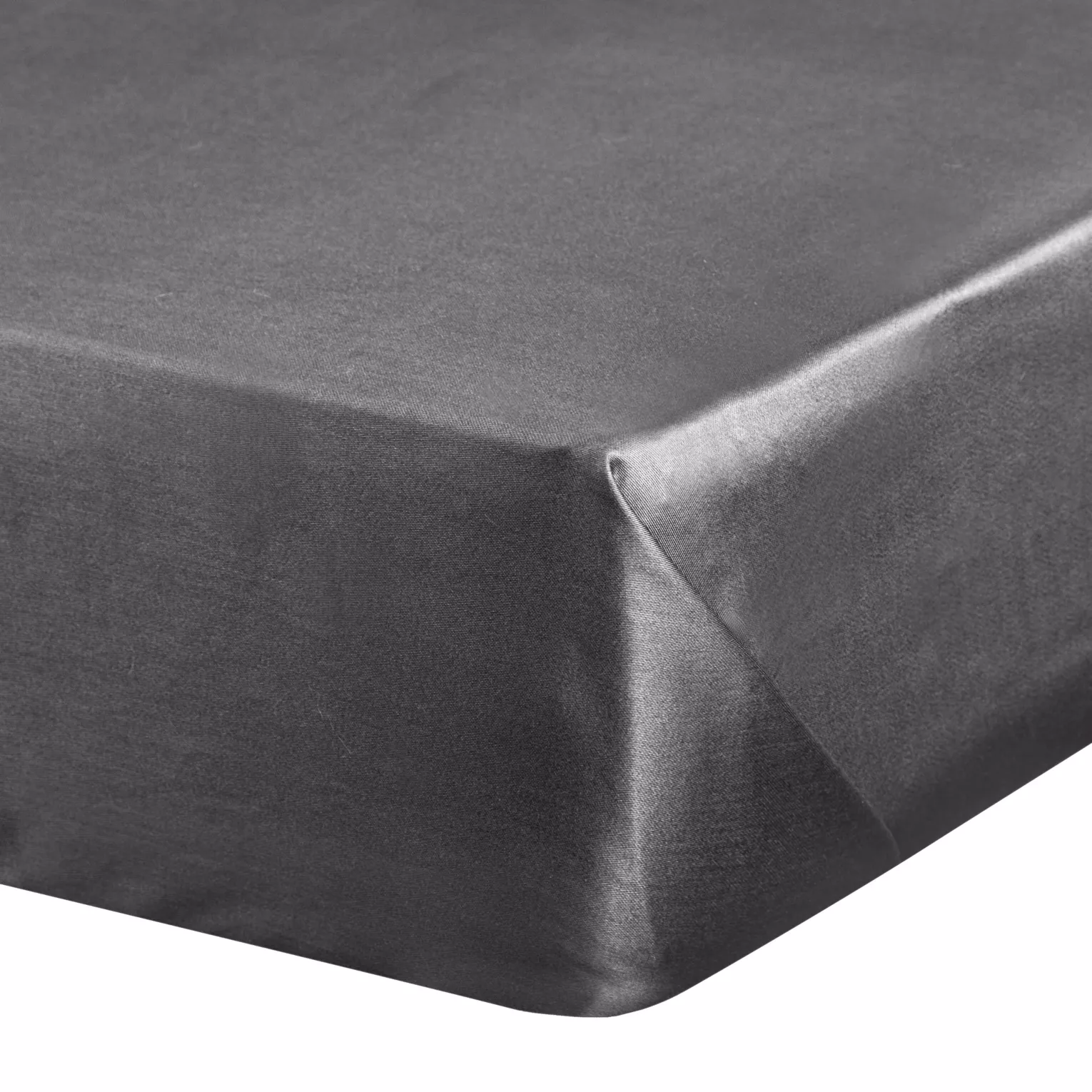 Prześcieradło bez gumki 160x210 cm z satyny bawełnianej kolor stalowy 125 g/m2 DINA Diva Line