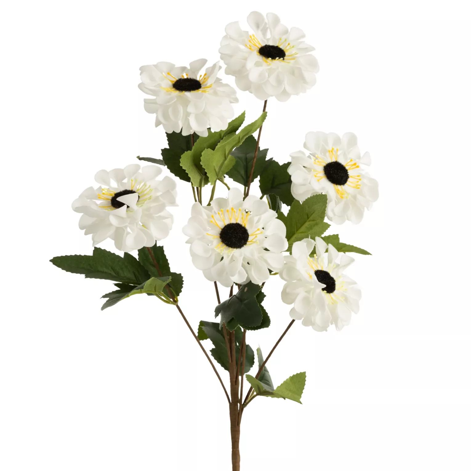 Kwiat sztuczny margaretka biała z plastycznej pianki foamiran 53 cm