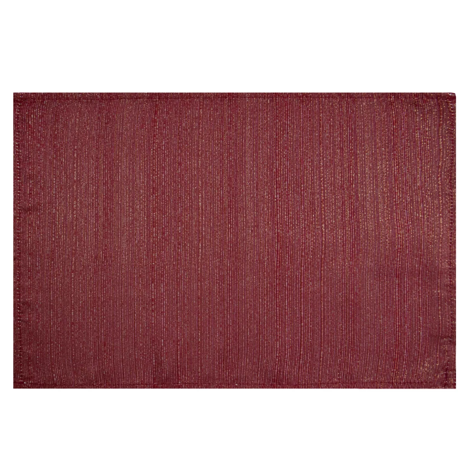 Komplet 4 szt. serwetek bordowych 30x40 cm przetykane błyszczącą nicią - GLAMO