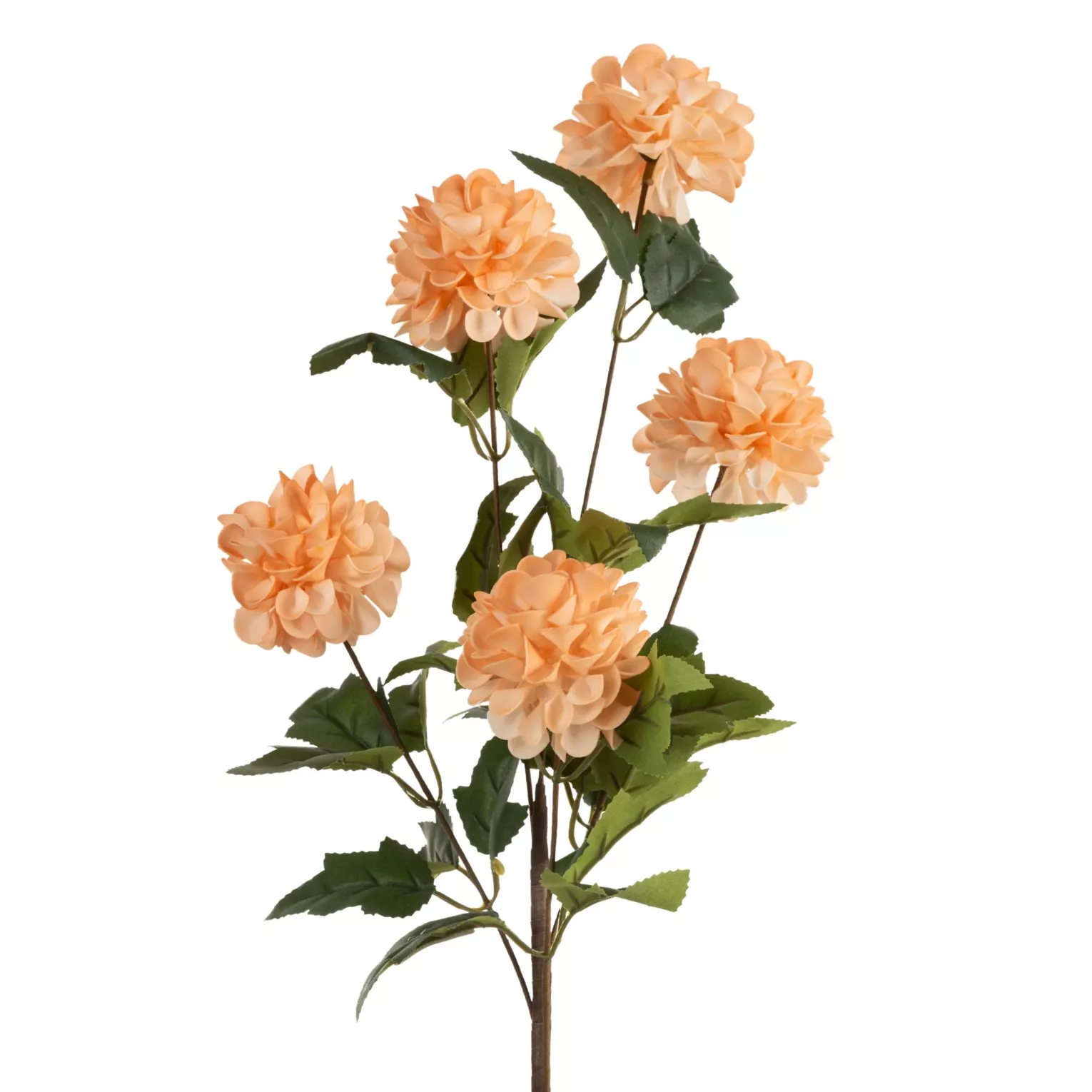 Kwiat sztuczny pomarańczowy z plastycznej pianki foamiran 75 cm