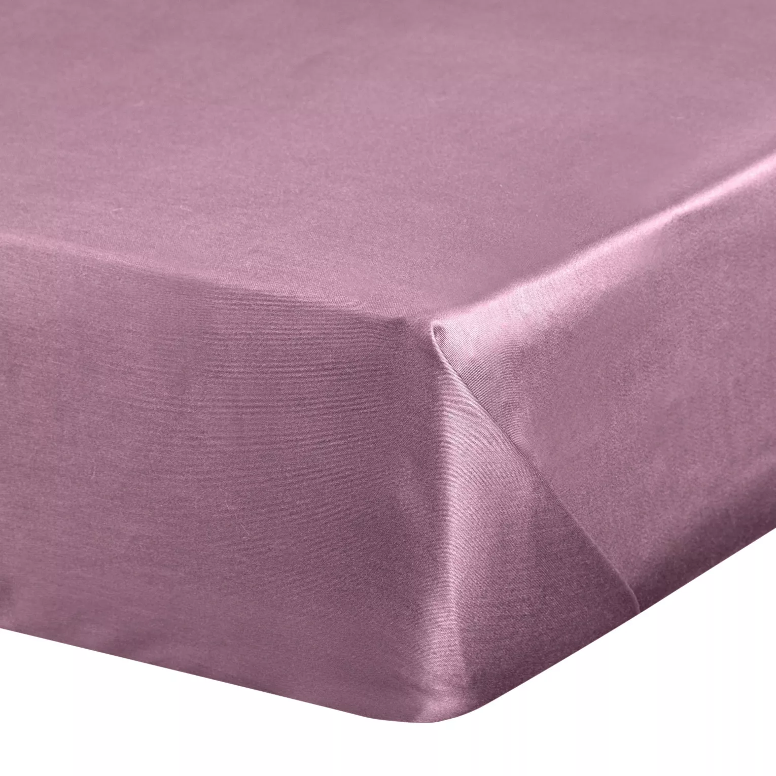 Prześcieradło bez gumki 220x210 cm z satyny bawełnianej kolor ciemnoróżowy 125 g/m2 DINA Diva Line