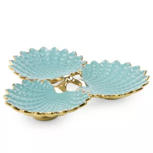 Patera ceramiczna HIRAL trójdzielna, w formie połączonych liści