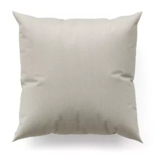 Poszewka szyta naturalna z tkaniny o grubym splocie i efektem melanżu