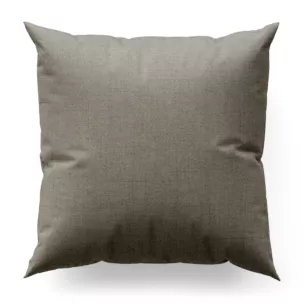 Poszewka szyta popielata z tkaniny z jodełkowym wzorem geometrycznym