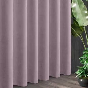 Tkanina zasłonowa o miękkim zamszowym chwycie ze strukturalnym wzorem