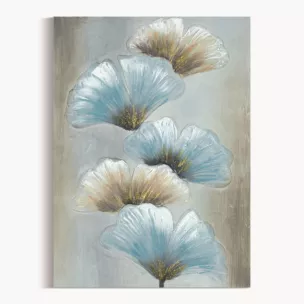 Obraz GINKO 1 ręcznie malowany na płótnie liście miłorzębu