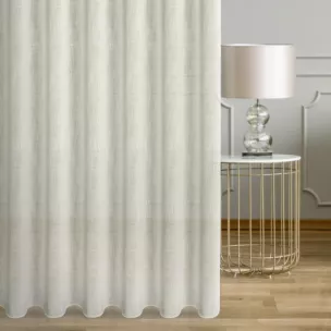 Firana szyta na taśmie 5 cm naturalna o naturalnym, luźnym splocie w stylu eko