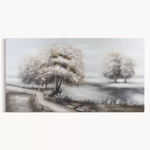 Obraz CALM 2 ręcznie malowany na płótnie pejzaż z drogą