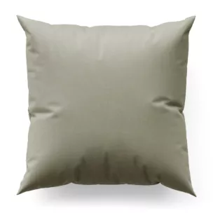 Poszewka szyta kremowa z miękkiej tkaniny welwetowej z efektem kreszowania, wykończona obciążnikiem