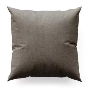 Poszewka szyta ciemnobrązowa z miękkiej w dotyku tkaniny szenilowej