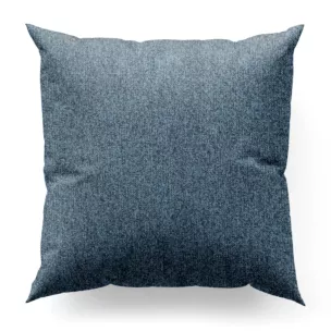 Poszewka szyta niebieska z tkaniny bukla z efektem melanżu
