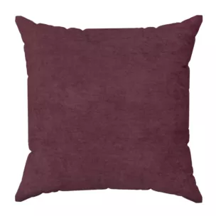 Poszewka szyta DORA - HIT burgundowa z miękkiej tkaniny o welurowej strukturze