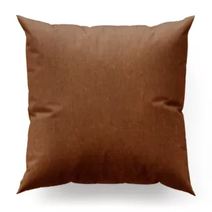 Poszewka szyta miodowa z miękkiej tkaniny szenilowej typu dimout o naturalnym splocie