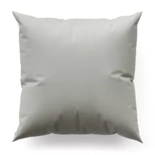 Poszewka szyta kremowa z gładkiego, matowego welwetu