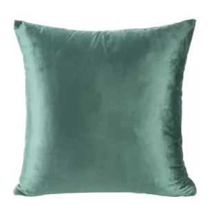 Poszewka na poduszkę 40x40 cm welwetowa ciemnozielona z połyskiem miękka i puszysta MELANIE