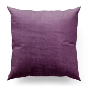 Poszewka szyta SAFARI 1 jasnofioletowa z miękkiej welwetowej tkaniny z połyskiem i poziomym prążkiem