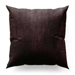 Poszewka szyta ciemnofioletowa z miękkiej welwetowej tkaniny z połyskiem