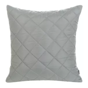Poszewka na poduszkę 40x40 cm stalowa z geometrycznym wzorem wykonanym techniką hot press ALARA DESIGN 91