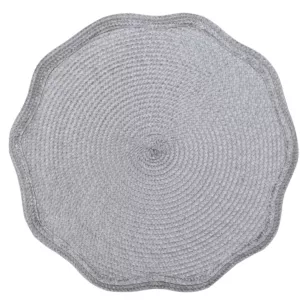 Podkładka okrągła na stół stalowa średnica 38 cm OTELLO pleciona podkładka