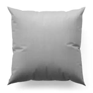 Poszewka szyta srebrna z miękkiej tkaniny welwetowej