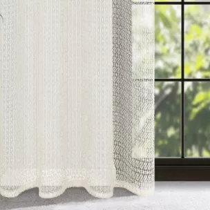 Zasłona LARA z siatki w stylu eko