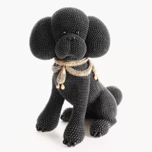 PIES - figurka dekoracyjna ELDO o drobnym strukturalnym wzorze