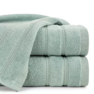 Ręcznik do rąk 30x50 cm bawełniany kolor miętowy zdobiony błyszczącymi paseczkami 500 g/m2 GLORY 4