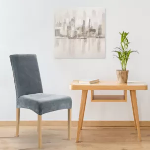 DESIGN 91 Pokrowiec na krzesło welwetowy nie wchłaniający wilgoci