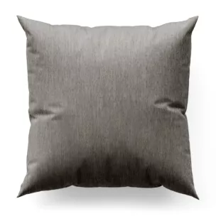 Poszewka szyta szara z miękkiej szenilowej tkaniny z efektem melanżu