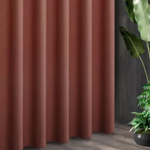 Tkanina zasłonowa ADORE gładka i miękka w dotyku o welurowej strukturze