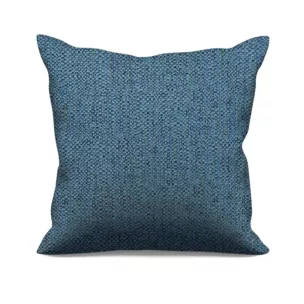 Poszewka szyta turkusowa z miękkiej tkaniny z efektem melanżu