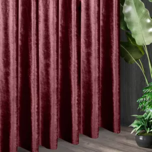 Tkanina zasłonowa gładka, miękka, welwetowa, z wyraźnym połyskiem z kolekcji Eva Minge
