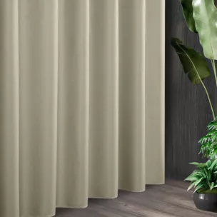 Tkanina zasłonowa błyszcząca z drobnym strukturalnym wzorem